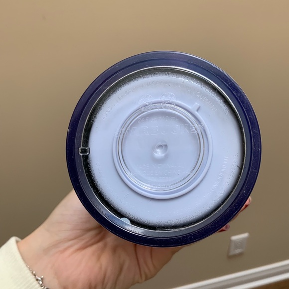 STARBUCKS Pink & White Sequin Glitter Cold Cup Tumbler Holiday 2020 - 24oz - Picture 5 of 11